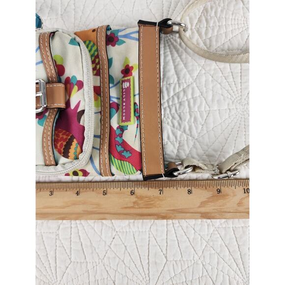 Lily Bloom Colorful Birds Crossbody Bag Purse Multiple Pockets - Picture 4 of 7